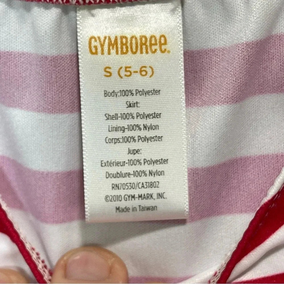 GIRLS GYMBOREE RED, WHITE, BLUE STARS AND STRIPES DRESS WITH CRENLIN SIZE S 5-6 - Picture 8 of 10